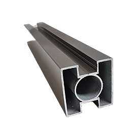Montant patrat  40 x 40 din aluminiu eloxat