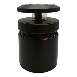 Conector reglabil balustrada, 50 mm Ø  48 negru